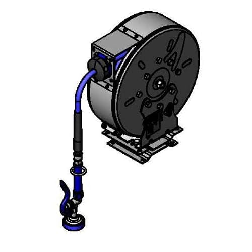 3/8" x 30' Enclosed Coated Reel w/Painted Pivot Bracket