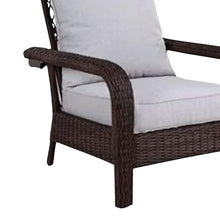 Four Seasons Courtyard Montego Bay Seating Furniture Set with 2 Adjustable All Weather Patio Outdoor Cushioned Chairs for Decks and Porches, Brown