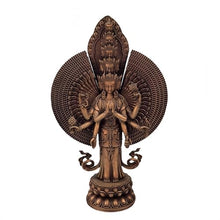 FENGSHUI-CAISHEN Pure Copper Thousand Hand Guan Yin Statue Brass