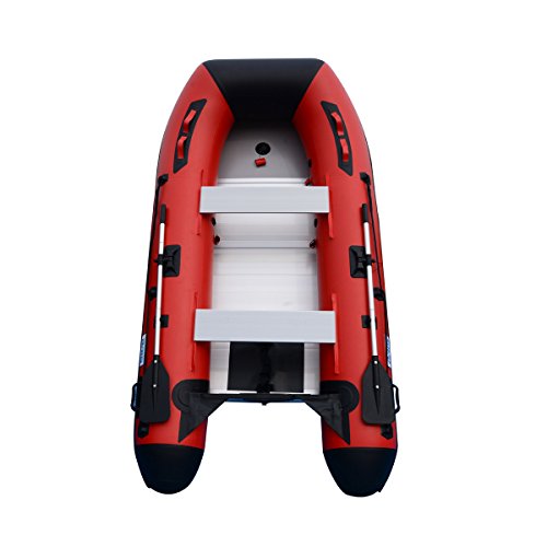 BRIS 10ft Inflatable Boat Red with Black