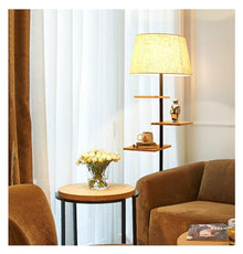 Vertical Lamps Floor Lamp with Remote, with Shelves, Standing with 3 Color Temperature Tall for Bedroom Living Room