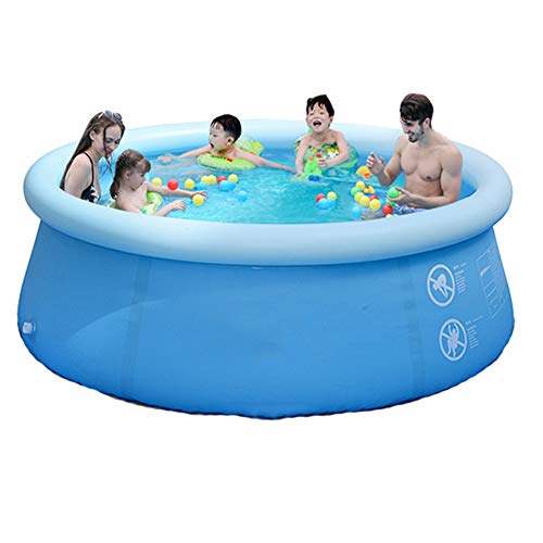 Home Private Pool, 3-Layer Thickened Material, Easy to Install, Safe and Clean Family Paddling Pool, 2 Sizes (Size : 244x71cm) ()