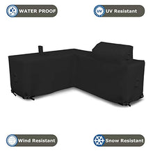 Outdoor Kitchen Cover 18 Oz Waterproof - Right - Customize Your Kitchen Cover with Any Dimensions - 100% UV & Weather Resistant Outdoor Kitchen Island Cover (Black)