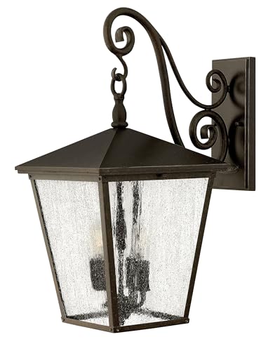 Hinkley Trellis Four Light Large Outdoor Wall Mount, Regency Bronze
