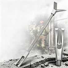 TsoLay 30" Halligan Bar, Forged Steel Breaching Tool with Non-Slip Grip, Axes Head Spike Fork, Metal Cutting Claw for Rescue, Forced Entry & Emergency Breakthroughs