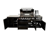 Luxuria Spas Flame Pro Series 6-Burner Modular Kitchen Black