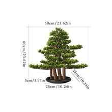 YXIANG56Q Fake Plants Chinese Style Artificial Bonsai Tree Simulation Welcome Pine Bonsai Plants Indoor Potted Plants Decoration Ornaments Home Office Porch Decor Bonsai Tree