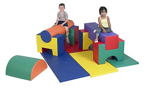 Children's Factory Jr. Activity Gym 11-Piece Rainbow Indoor Playground