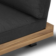 POLY & BARK Celenza 3 Seat Sofa Bench in Grey/Dark Teak