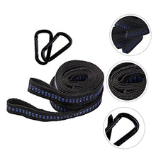 MaGiLL 5 Sets Hammock Strap Heavy Duty Hook Hammock Fixing Strap Chair Carabiner Rope Heavy Duty Hammock Outdoor Hanging Hooks Outdoor Camping Chairs Clothes Rack Polyester Buckle