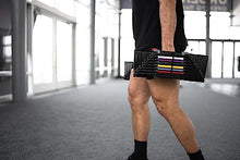 POWERBLOCK Elite USA 90 Pound Adjustable Dumbbells Gray