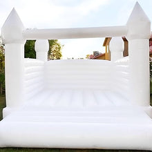 OZIS White PVC Inflatable Bounce House Castle 13x12x10FT with Blower