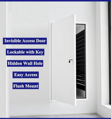 Innovz Outdoor Access Panel Attic Crawl Space Access Door, Soundproof Aluminum Honeycomb Panel Access Hatch, Celling or Wall Hole Cover Flush Mount(16x40in(41x102cm))