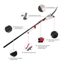 Telescopic Pruning Saw, Pole Saw Tree Pruner Extendable Telescopic Landscaping Pole Saw for Pruning and Trimming Branches Leaves Saw (Size : 24FT)