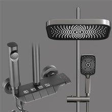 Shower shower set, piano keys, pressurized digital display, bathroom, rain