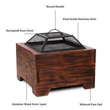 YUHUAWF Grill Outdoor Camping Indoor Barbecue Stove Table Villa Heating Fire Basin Fireplace Tea Pot Charcoal BBQ Grill
