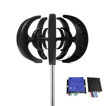HYZHANHONG 10000W Portable Wind Turbine Generator 5 Bladesvertical Lantern Wind Turbine Generatorwith MPPT Controller for Balcony Garden And Street Lights,48V