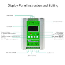 Lakenbroade 3000W Wind Solar Hybrid Charge Controller PWM 600W Wind + 400W Solar Boost Charge Technology Digital Intelligent Regulato 1500W Wind + 1500W Solar Wind Power Accessories,12V
