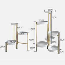 OJKJGYTF Plant standPlant Stand Flower Pot Shelf Nordic Indoor Flower Stand Floor Standing Living Room Metal Iron Flower Pot Stand Simple Shelf Multilayer Flower S