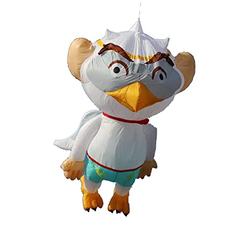 Yingfeida Solid Soft Inflatable Flying Bird Monster Kite Pendant White