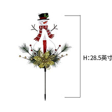 Christmas Lawn Snowman Plug-in Light Solar Hardware Snowman Plug-in LED Outdoor Decorative Lights