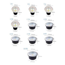 tyfuture 10 Pack Low Voltage Landscape Well Lights Outdoor COB Ground Lights IP66 Waterproof AC12/24V LED Underground Light for Bridge Garden Driveway Deck Patio Yard Embedded Spotlight (Color : Whit