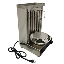 BREVELTION Electric 2 Burners Turkish Barbecue Machine Shawarma Maker Kebab Gyro Grill Stainless Steel Vertical Rotating Oven with Meat Catch Pan and Adjustable Tempereture