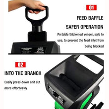TREEYX Multifunctional Leaf Branch Shredder, 2400W Electric Garden Shredder, with 50L Collection Bag, No-Load Speed 4500rpm, Cutting Diameter 39mm
