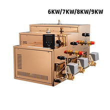 Sauna Steam Generator Sauna Steam Generator 6/7/8/9KW Automatic Stainless Steel Steam Generator Descaling Sauna Room Steam Bath Machine For Spa Room With Intelligent Touch Controller Sauna Accessories