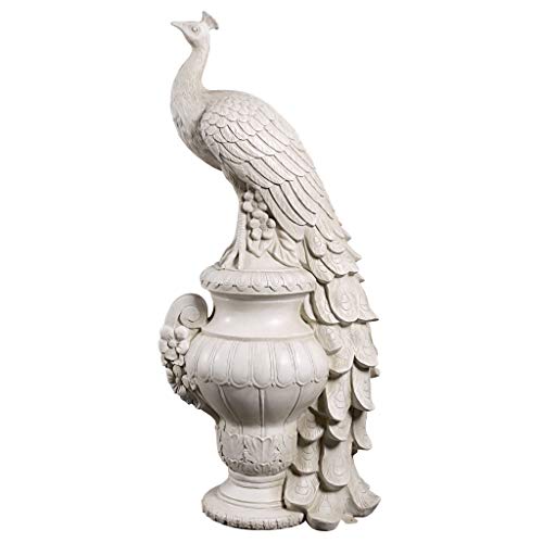 Design Toscano Staverden Castle Peacock on an Urn Garden Statue