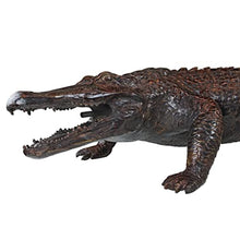 Design Toscano Gator on the Prowl Spitting Bronze Alligator Garden Statue Bronze