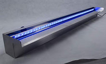 American Pond 36" Stainless Steel Waterfall Spillway Weir 6000 GPH Includes Color Controllable LED Light Strip