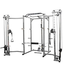 Valor Fitness BD-33BCCL Power Rack w/LAT Pull and Cable Crossover - Black