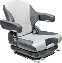 GRAMMER Big Dog Diablo/Hustler Super Z Mower Seat & Mechanical Suspension, Grey