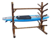 Log Kayak Rack 10 Place SUP Surfboard Rack Canyon Brown Finish