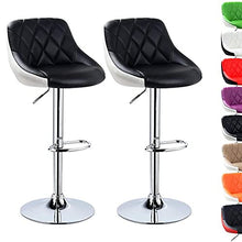 GLigeT Bar Chairs 2 Pieces/Set of Swivel Bar Stools Adjustable Lift High Stools for Kitchen Bars 7 Color Home Office Leather Chairs Bar Stools (Color : C)