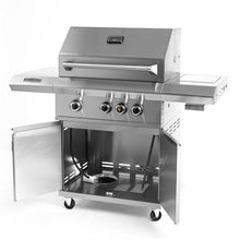 Victory 3-Burner Propane Gas Grill With Infrared Side Burner - BBQ-VCT3BSB-LP
