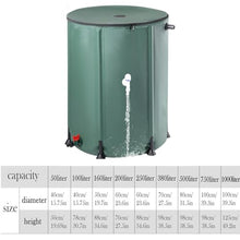 GPDJHRTI Rainwater Barrels, Suitable for A Variety of Rainwater Collection and Storage Needs(Green,1000L)