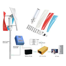HUIZHITENGDA 2000W 3 Blades 12V 24V 48V Wind Turbine Generator Kit