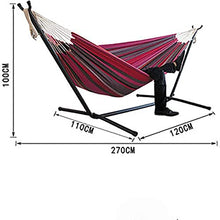 NMGMJQ Hammock for Outside Camping Hammock with Stand Home Indoor and Outdoor Portable Detachable Folding Swing for Ideal for Beach Travel Hammock Swing(3)