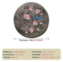 Garden Stepping Stone,Decorative Stone for Garden, Garden Stepping Stone for Flower Bed Lawn Path Decorative Pavers