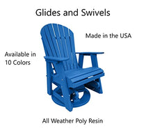 Phat Tommy Outdoor Swivel Glider Chair - Blue