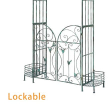 OREKPOT Garden Arch Trellis, Metal Pergola Arbor, Heavy Duty Arbour Archwayfor Ceremony Decoration Outdoor Lawn Backyard Climbing Plant Lawn，200cm/78.7in
