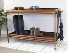 Good Directions Double Boot Tray, Circles Multi-Purpose All Weather Decorative Large Boot Tray, Shoes, Plants, Garage, Patio Door, Pet Bowls, 38 inch Entry Indoor Shoe Tray, Antique Copper Finish