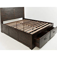 Jofran Inc. Jackson Lodge Twin Storage Bed Deep Chocolate Finish