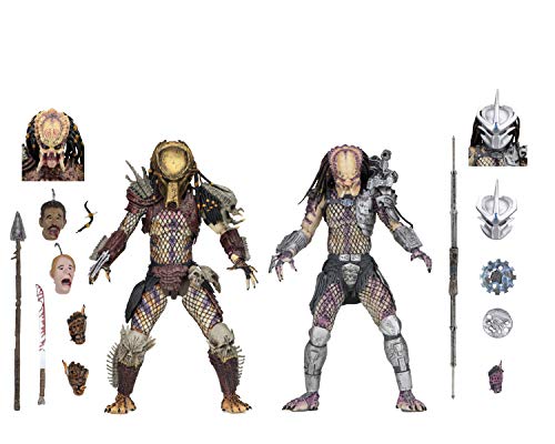 NECA Predator 7” Scale Action Figures Ultimate Bad Blood vs Enforcer 2-Pack Multi-colored