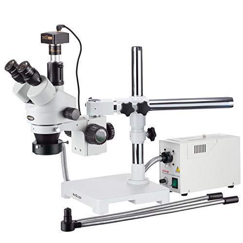 AmScope Digital Trinocular Stereo Zoom Microscope with 5MP Camera