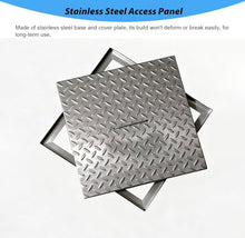 Jievmrs Floor Plumbing Access Panel Customizable, Stainless Steel Inspection Door Water Valves Hidden Cover, Indoor Kitchen Drain Pipe Access Doors(550x850mm(22x34in))