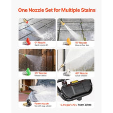 Heavy-Duty Gas Power Washer with 5 Nozzles and Foam Bottle for Car Fence and Driveway Washing, Pressure Washing Machine with Full Copper Pump and Heat-Fighting Seal for Long-Lasting Use