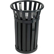 Witt Company M2000-BK Oakley Slatted Steel Ash Urn 17" Dia. x 26" H Black